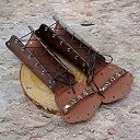 Nordic Clothing Accessories Bracers, Vintage Leather Bracers for Men, Viking Wolf Head Leather Bracers, Brown, 5 * 5 * 1cm gallery image