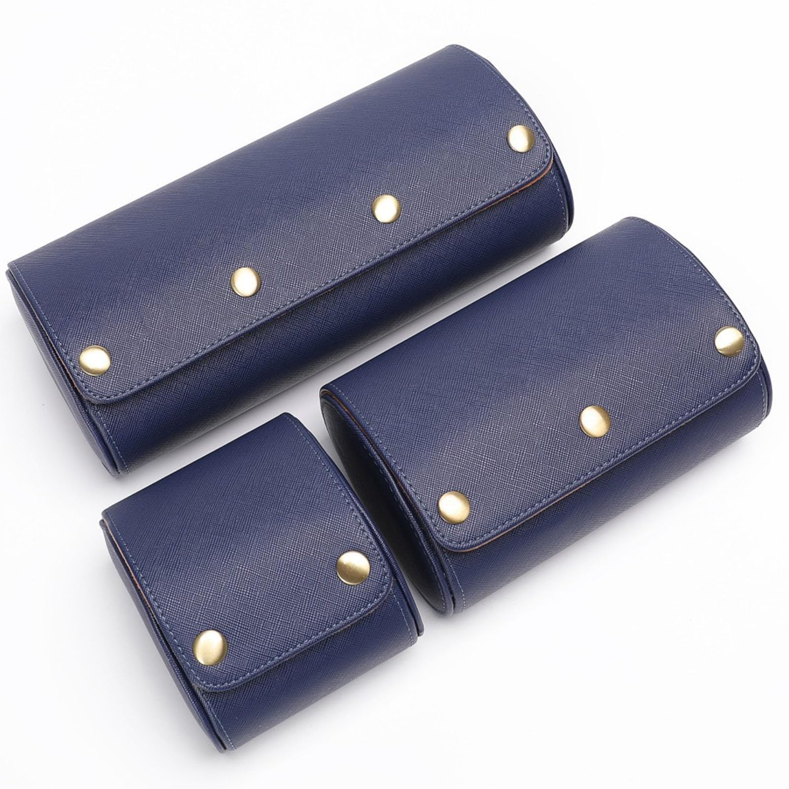 PURPLELILY Estuche de viaje para reloj, caja de almacenamiento para relojes de pulsera, almohadas extraíbles, contenedor de joyería para viajeros de negocios, contenedor de reloj, caja protectora