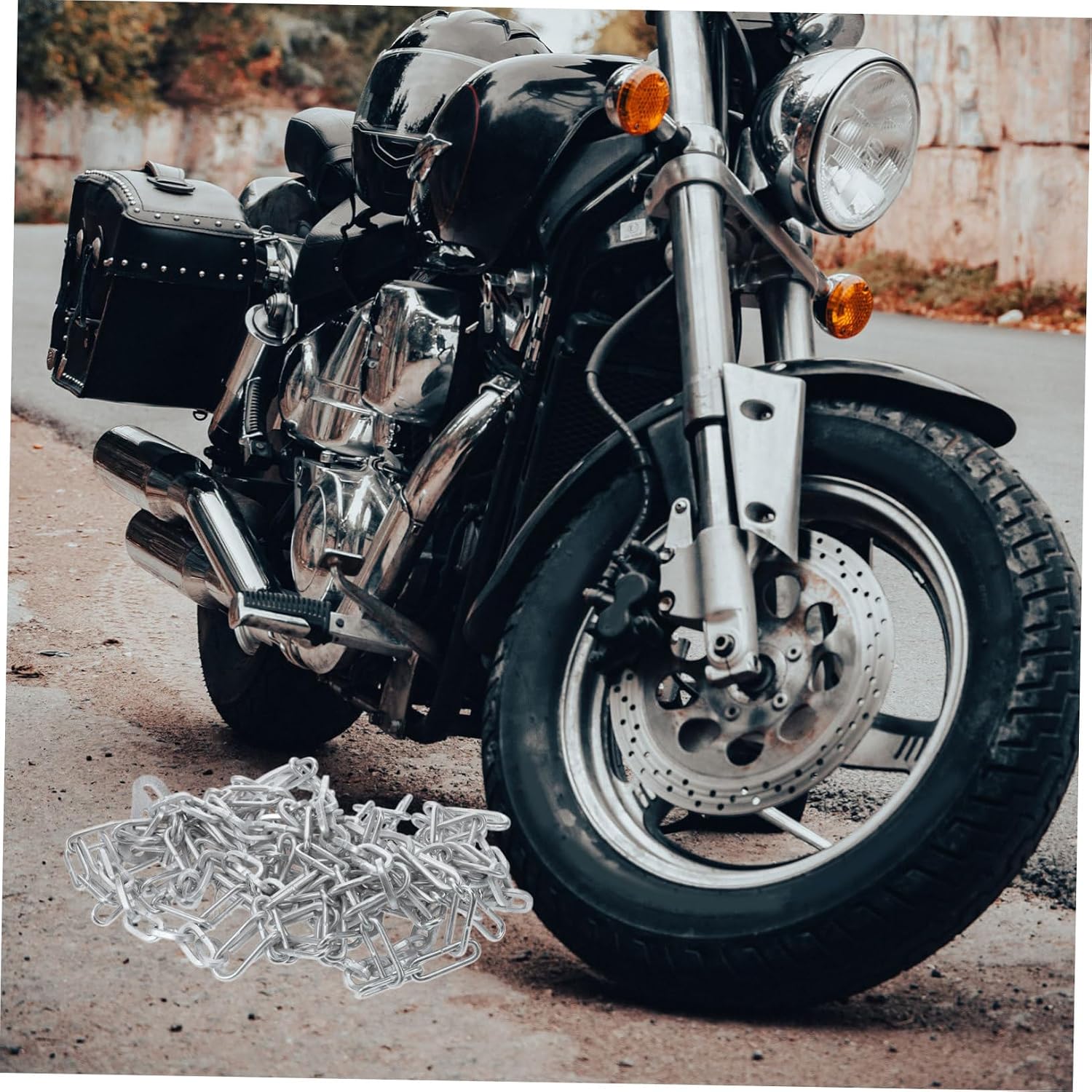 MAGICLULU Snow Chains for Motorcycle Scooter Nonslip Tire Chains for Electric Bikes Durable Skid Chains for Snow Mud Rough Terrains Standard Enhanced Safety