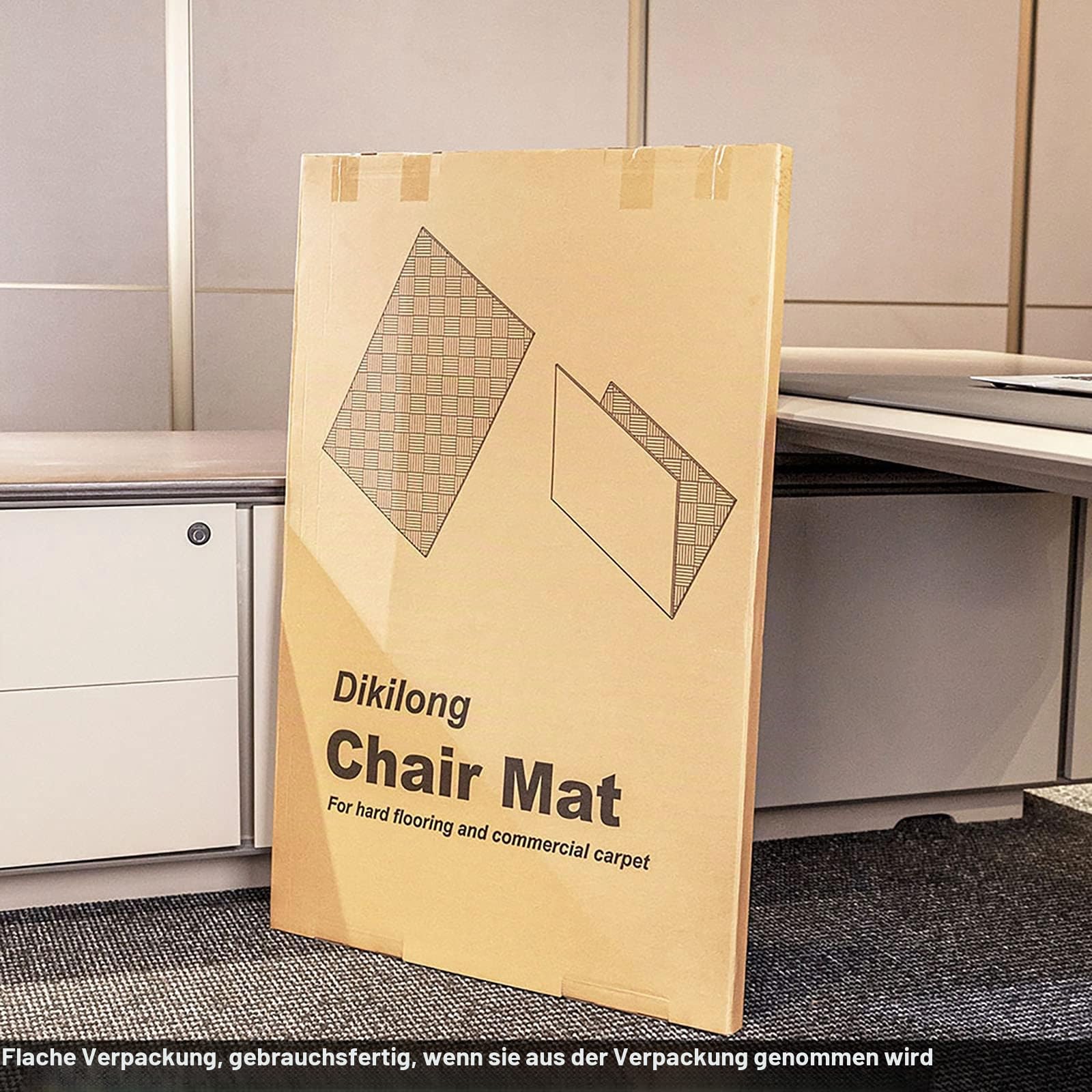 Luxus Bürostuhl Unterlage - Bodenschutzmatte für Teppich- bodenschutzmatte bürostuhl, 120x90cm Stuhlmatte für Home Office, schützt Hartholzbö, Santiago