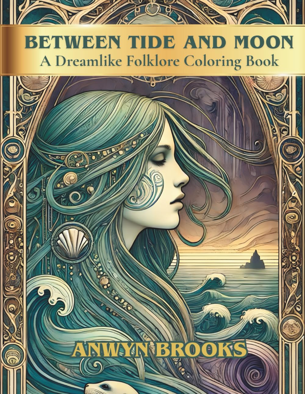 Between Tide and Moon: A Dreamlike Folklore Coloring Book