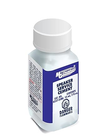 MG Chemicals Speaker Service Contact Cement, 55 ml Liquid Bottle with Brush Cap Applicator