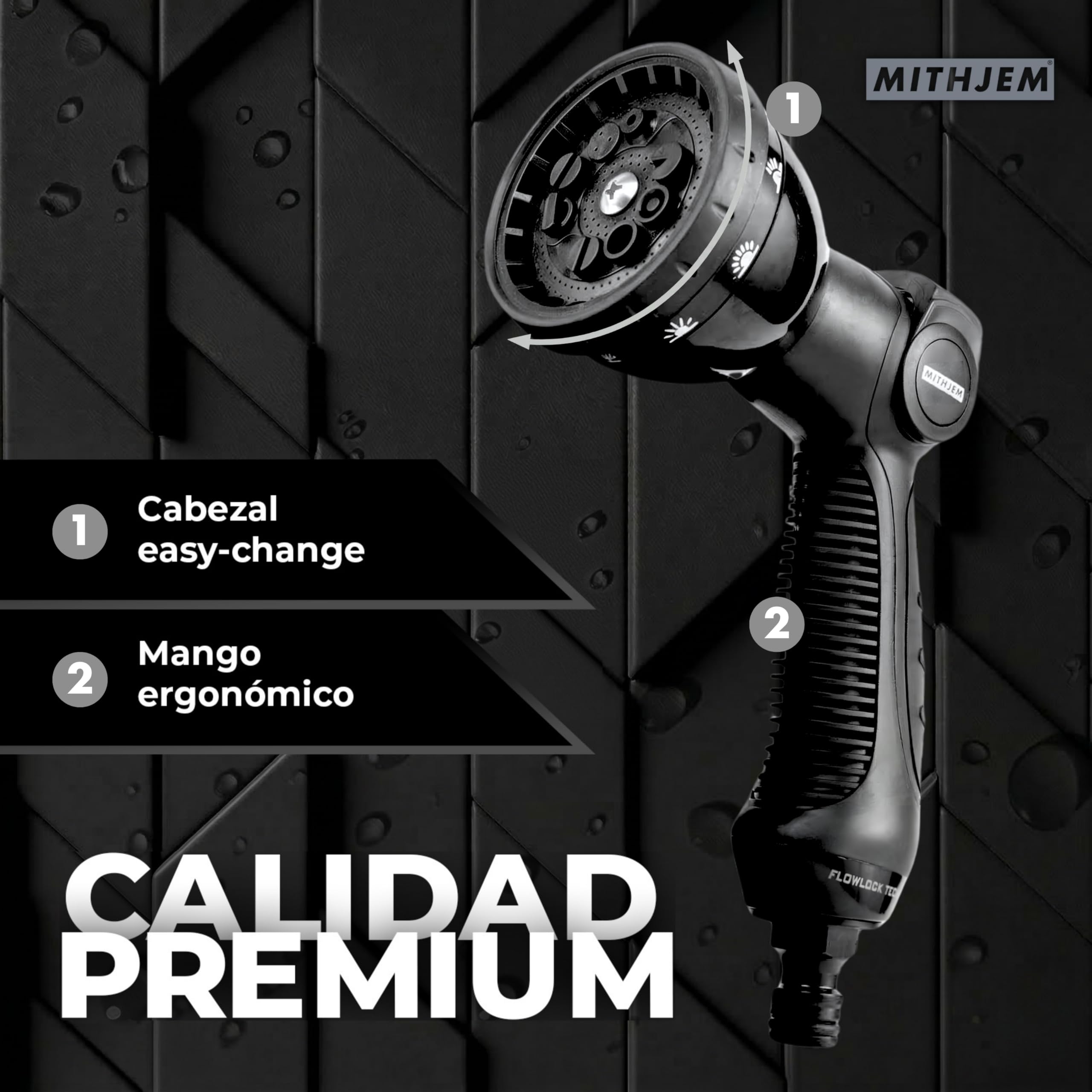 Tubo da giardino 30 m - Poliestere 3750D ad alta densità e connettori metallici universali 1/2", 3/4" - Tubo estensibile arrotolabile - Garden Hose