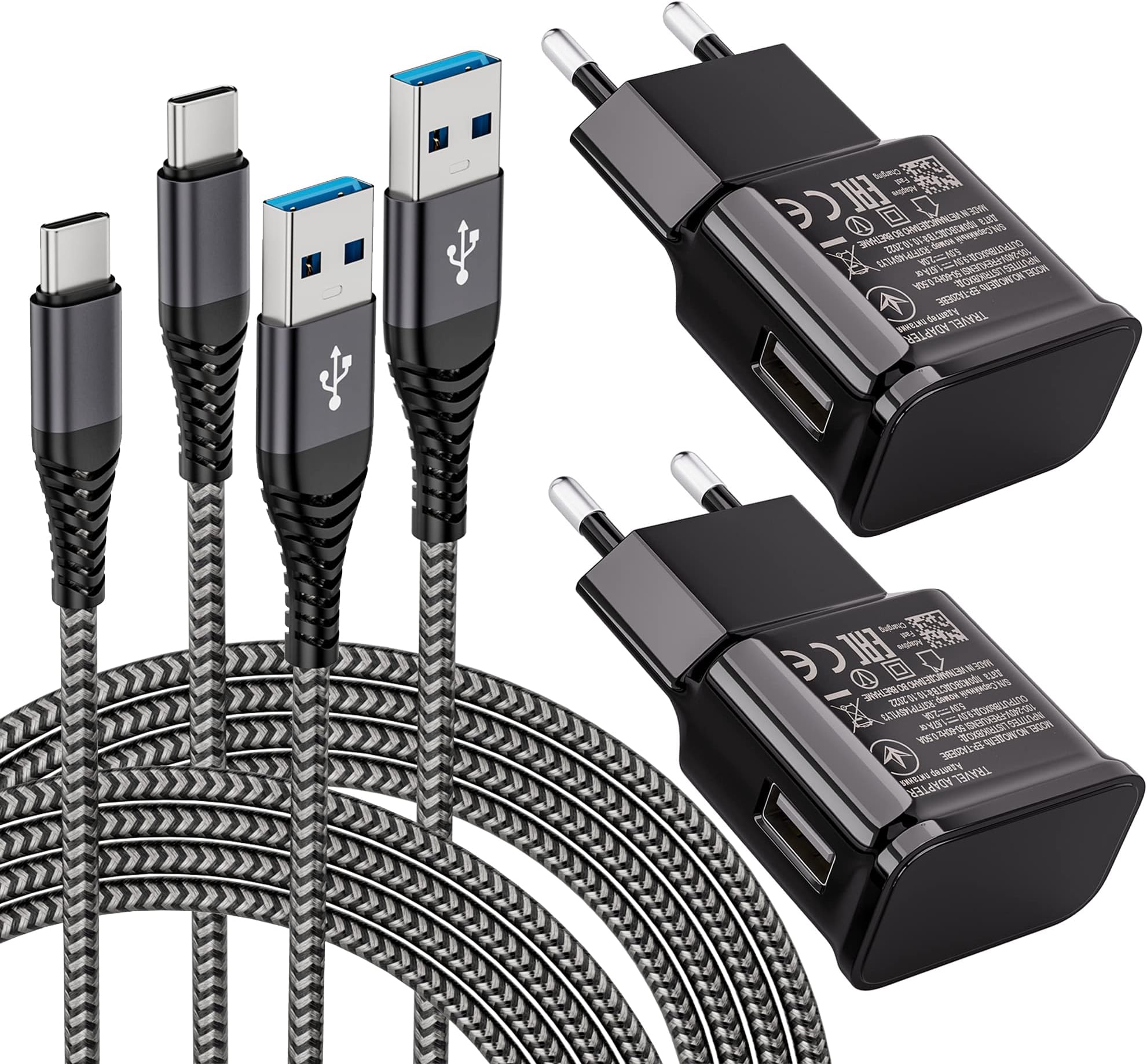 Chargeur avec Câble de Charge USB de Type C Chargeur Rapide Pour ...