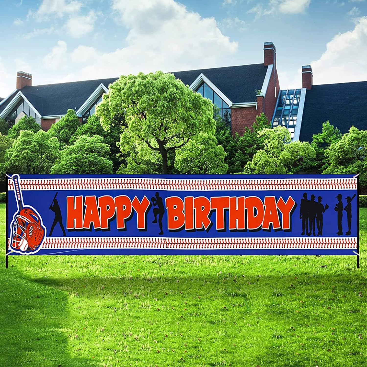 Baseball Party Decorations Baseball Happy Birthday Banner