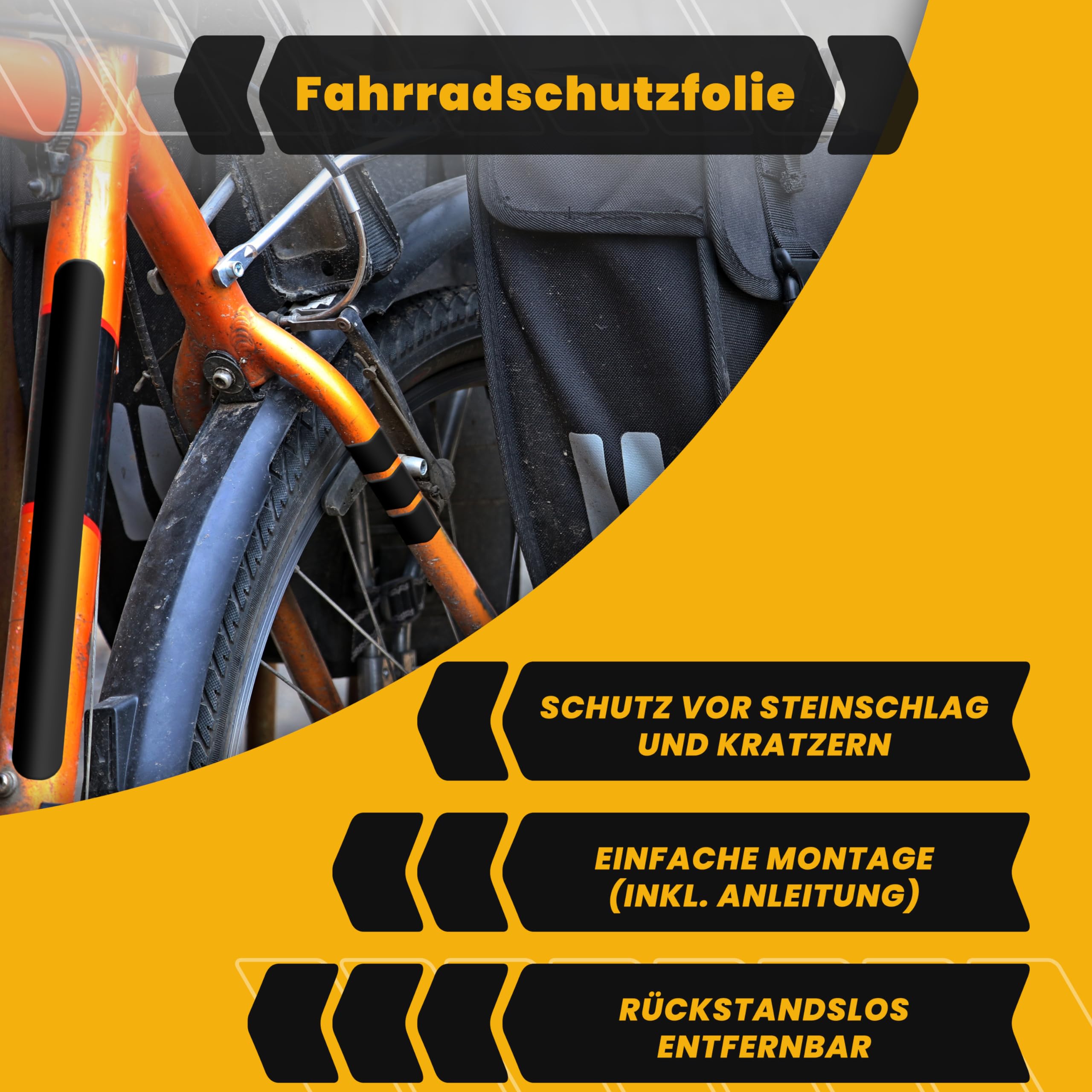 beihaasnatuerlich® Fietsbeschermingsfolie - sterk haftende bescherming voor de fietsframe voor E-bike, Trekking, Mountainbike, Racefiets - 29-delig set folie voor fietsframes - voorkomt krassen beihaasnatuerlich® Fietsbeschermingsfolie - sterk haftende bescherming voor de fietsframe voor E-bike, Trekking, Mountainbike, Racefiets - 29-delig set folie voor fietsframes - voorkomt krassen