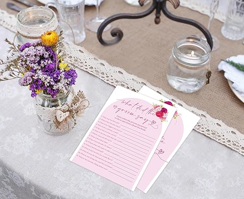 Miniatura 4 de Juego floral rosa para 30 invitados con tarjetas de juego, juego floral rosa intenso, decoraciones modernas de despedida de soltera, despedida de