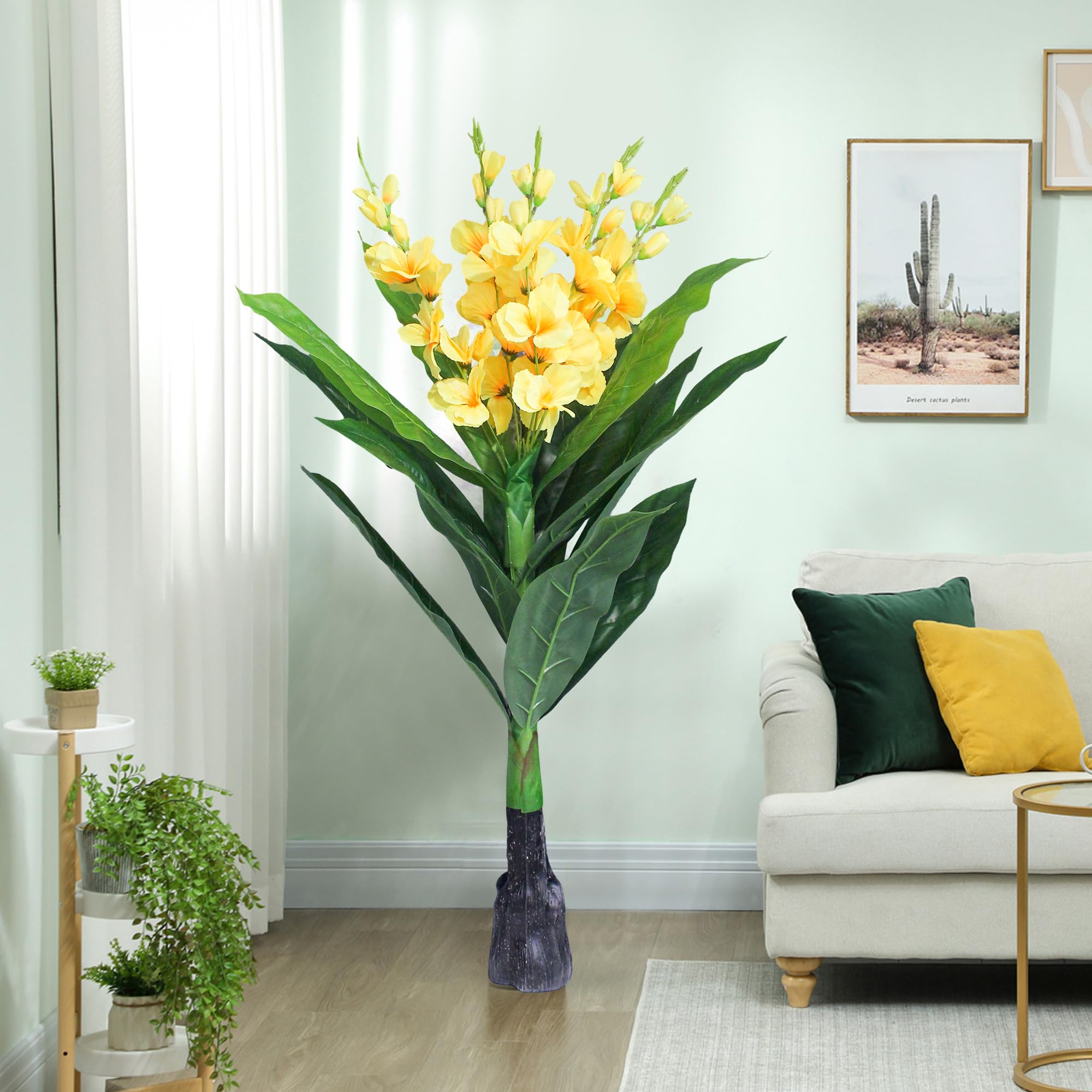 Monstera Plant Decor - 3ft Faux Indoor Plant -10 Monstera Plant Decor - 3ft Faux Indoor Plant -10