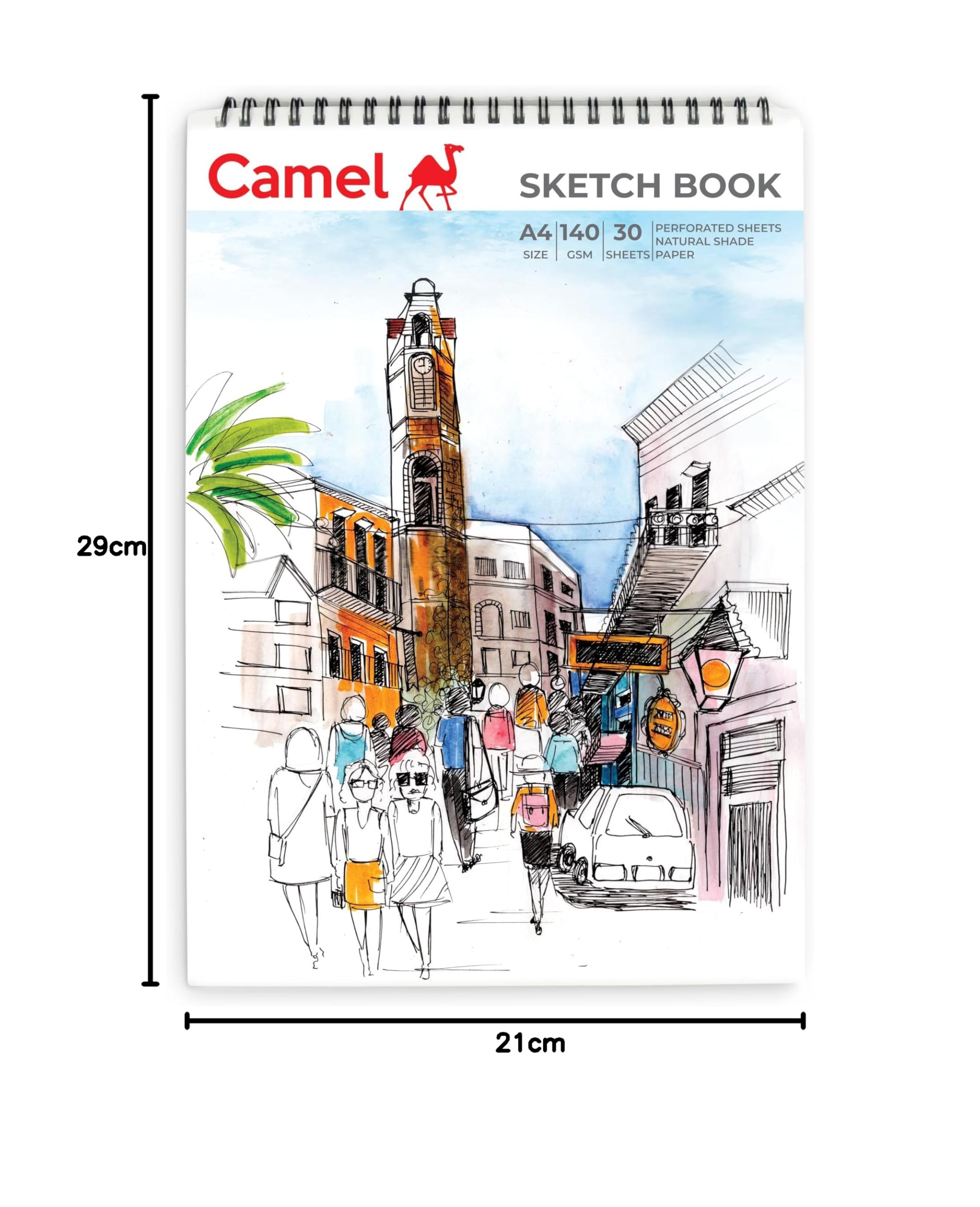 Camel 140 GSM A4 Sketch Book, 30 Sheets Paper;Acrylic — Amazon image 6