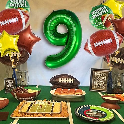 Miniatura 3 de Juego de globos de fútbol americano, decoraciones de fiesta de cumpleaños de fútbol, decoración de fiesta de cumpleaños, decoración de fiesta de