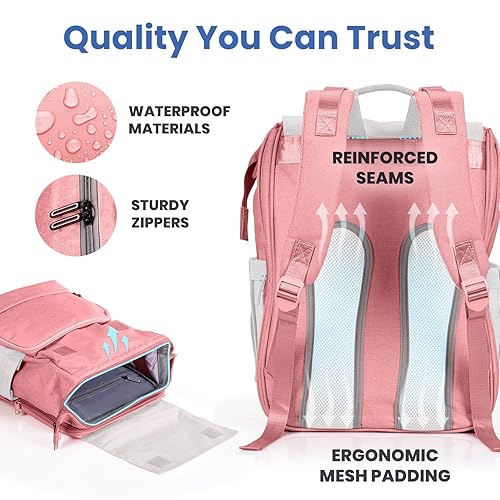 Miniatura 4 de PILLANI Baby Essentials funda de asiento y bolsa de pañales para niñas