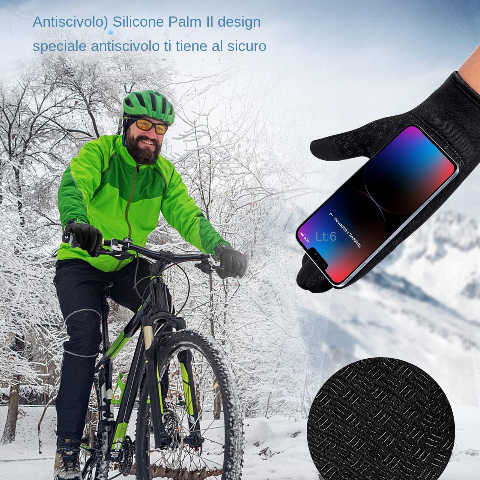 Guanti riscaldati elettrici, guanti da ciclismo riscaldati -Guanti USB | ricaricabili touchscreen scaldamani | Guanti riscaldanti caldi Guanti riscaldati portatili per donna Uomo Indoor Outdoor