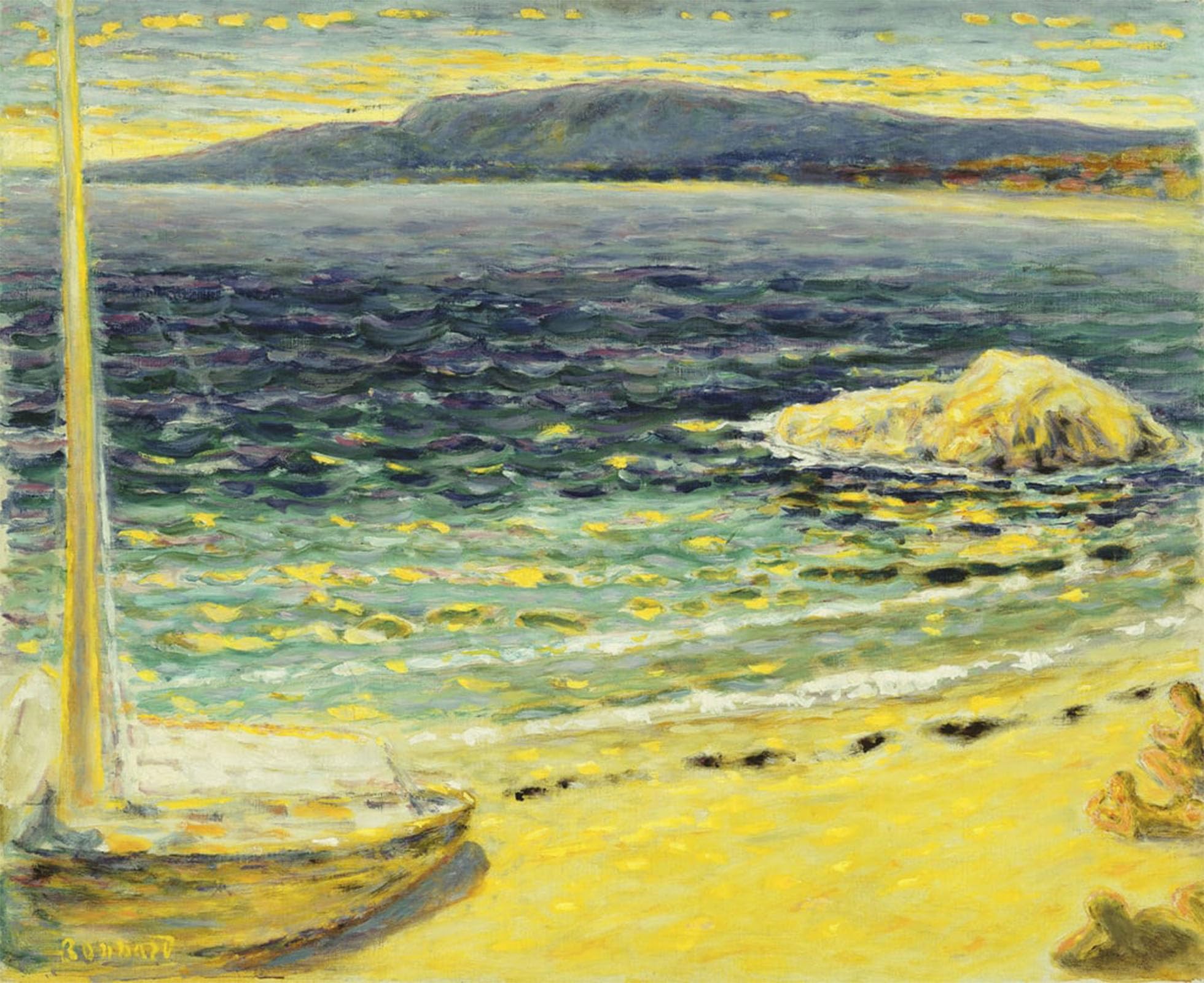 ARTXLXXBN Famous Print Painting Colorful Art Print Marine by Pierre Bonnard Canvas Art Decorations for Home Decor 60x90cm