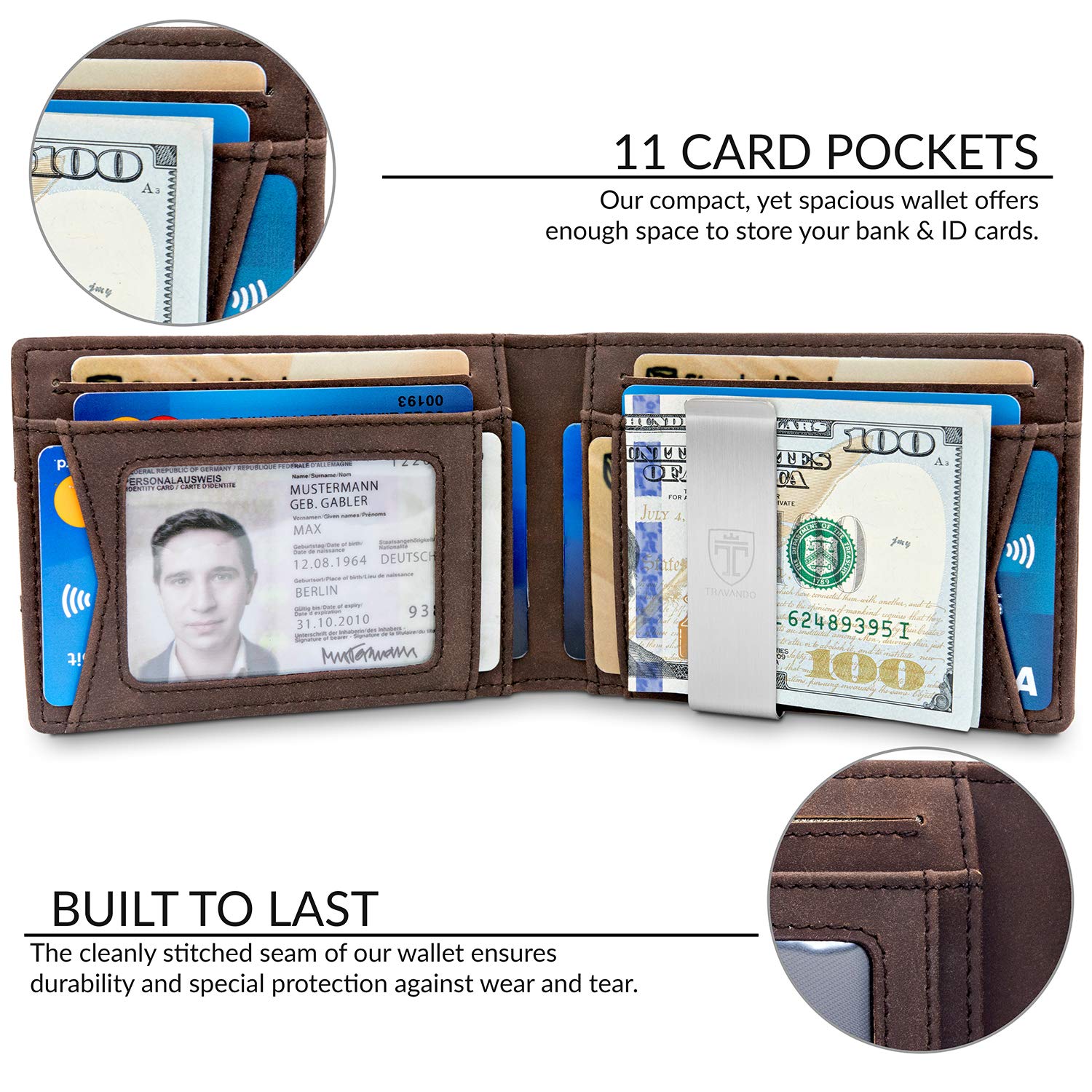 TRAVANDO Mens Slim Wallet wit...B07CHNQ4TP
