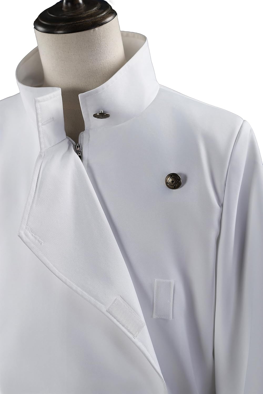 White Top Black Pants Cosplay Costume School Uniform White Halloween Outfit