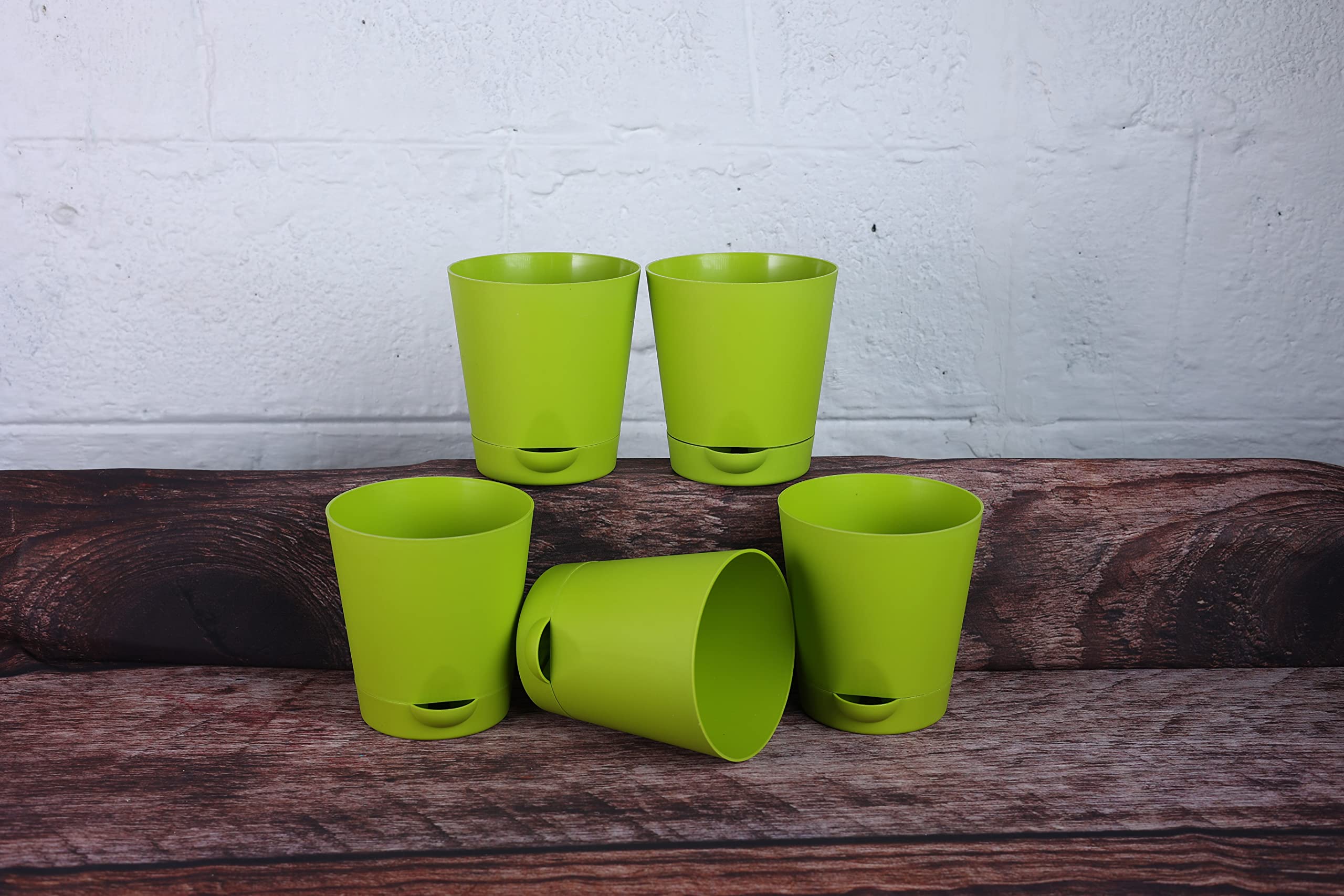 Dream Nursery-Self Watering Plastic Pots/Planters Size 5.5 inches (Pack of 5) (Green) (B0BY9HB52C) Amazon Price History, Amazon Price Tracker