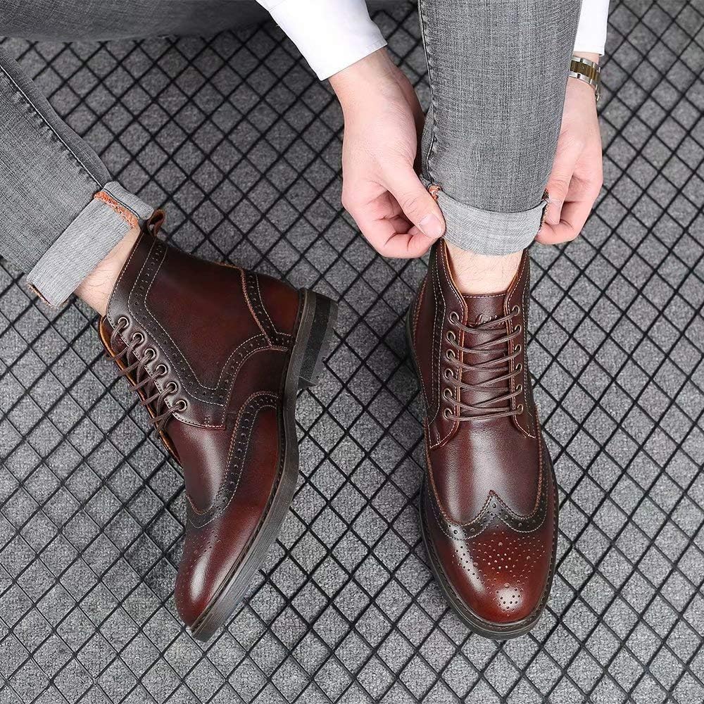 Arkbird Mens Chelsea Boots, Stylish and Comfort Leather Chukka Ankle Boots with Zipper - Image 2