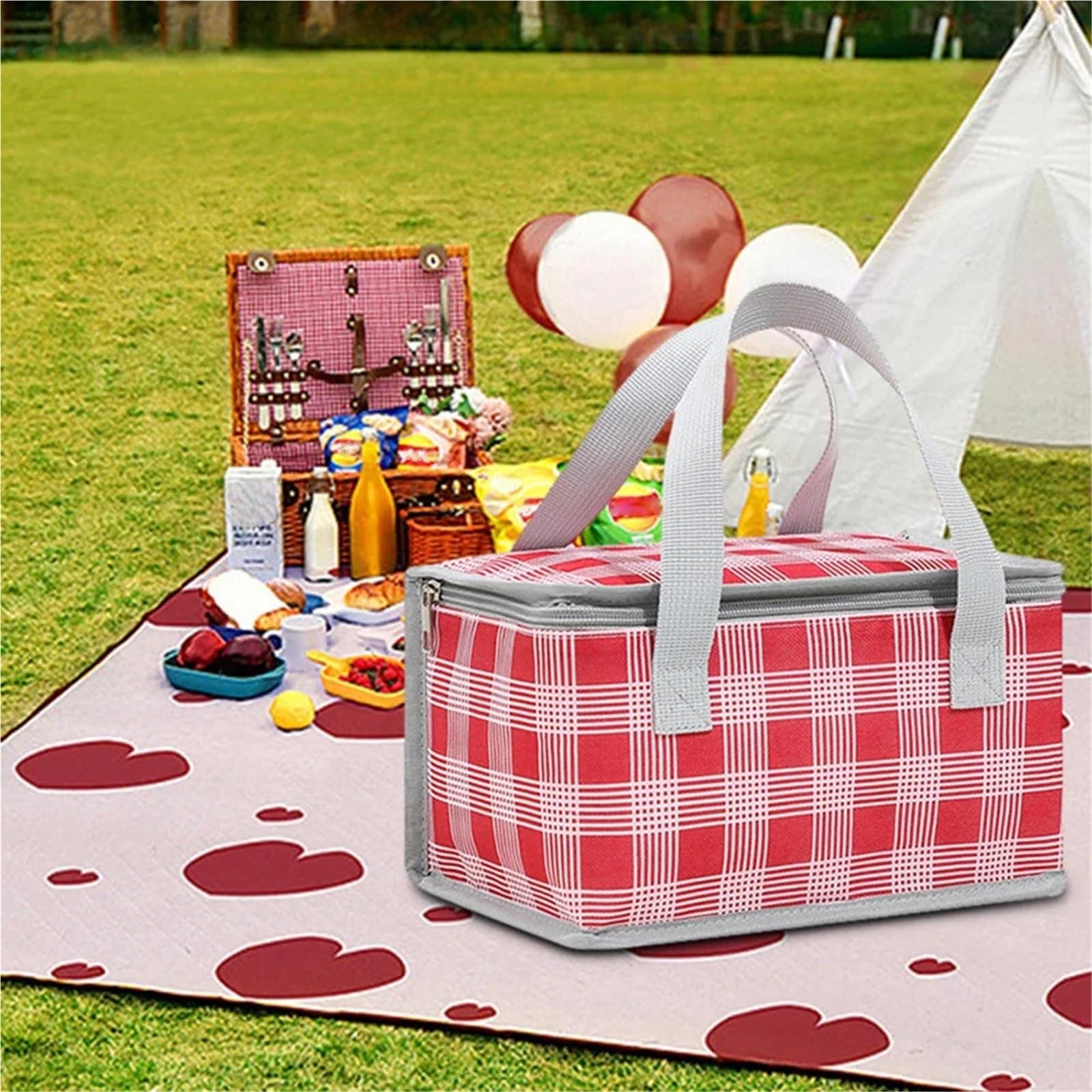 3 pezzi borsa da picnic grande scatola frigo esterna portatile termica isolata campeggio bevande Bento borse Per Il Lavoro