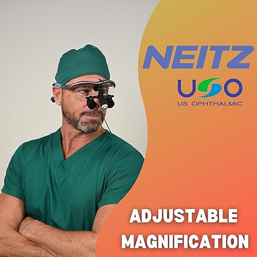 Miniatura 6 de NEITZ Lupas quirúrgicas para faros delanteros LED, lupas binoculares para médicos, cirujanos y dentistas NTZ-BLP-4 LOUPES (4.0X - 4.5X), 21.65