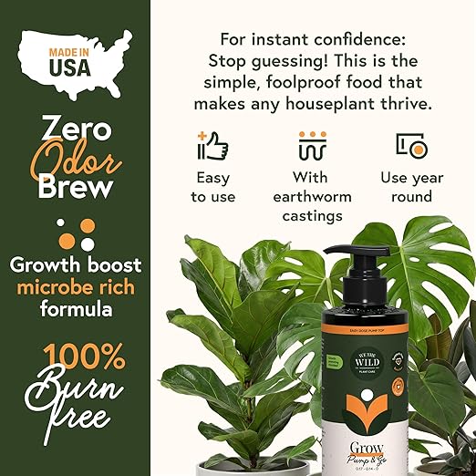 We the Wild Organic Grow Pump and Go - Abono Líquido para Plantas de Interior - 16.9 oz miniatura 3
