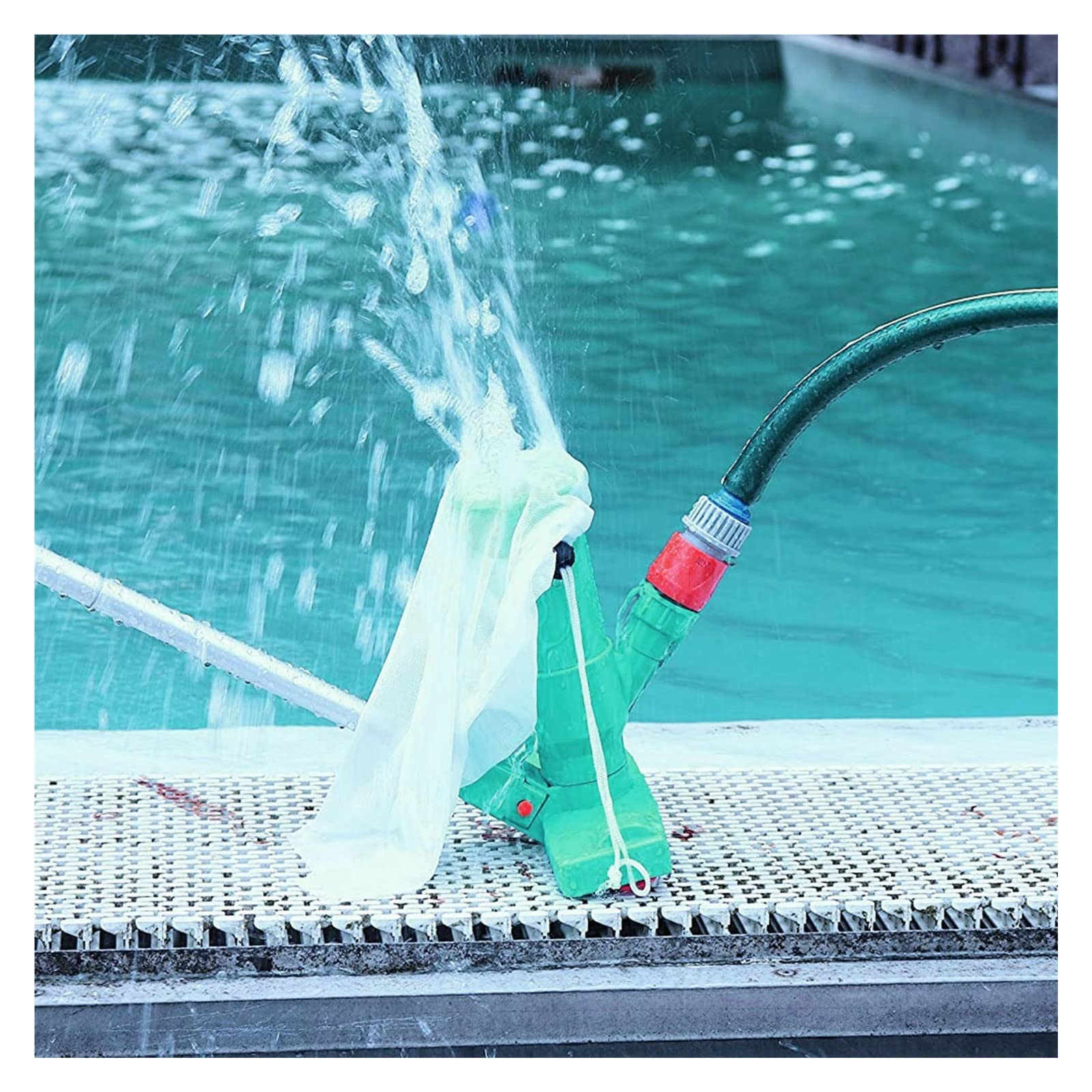 Mini Jet Odkurzacz basenowy Zestaw narzędzi do czyszczenia basenu Szczotka próżniowa Głowica odkurzacza do fontann SPA Pond(G)