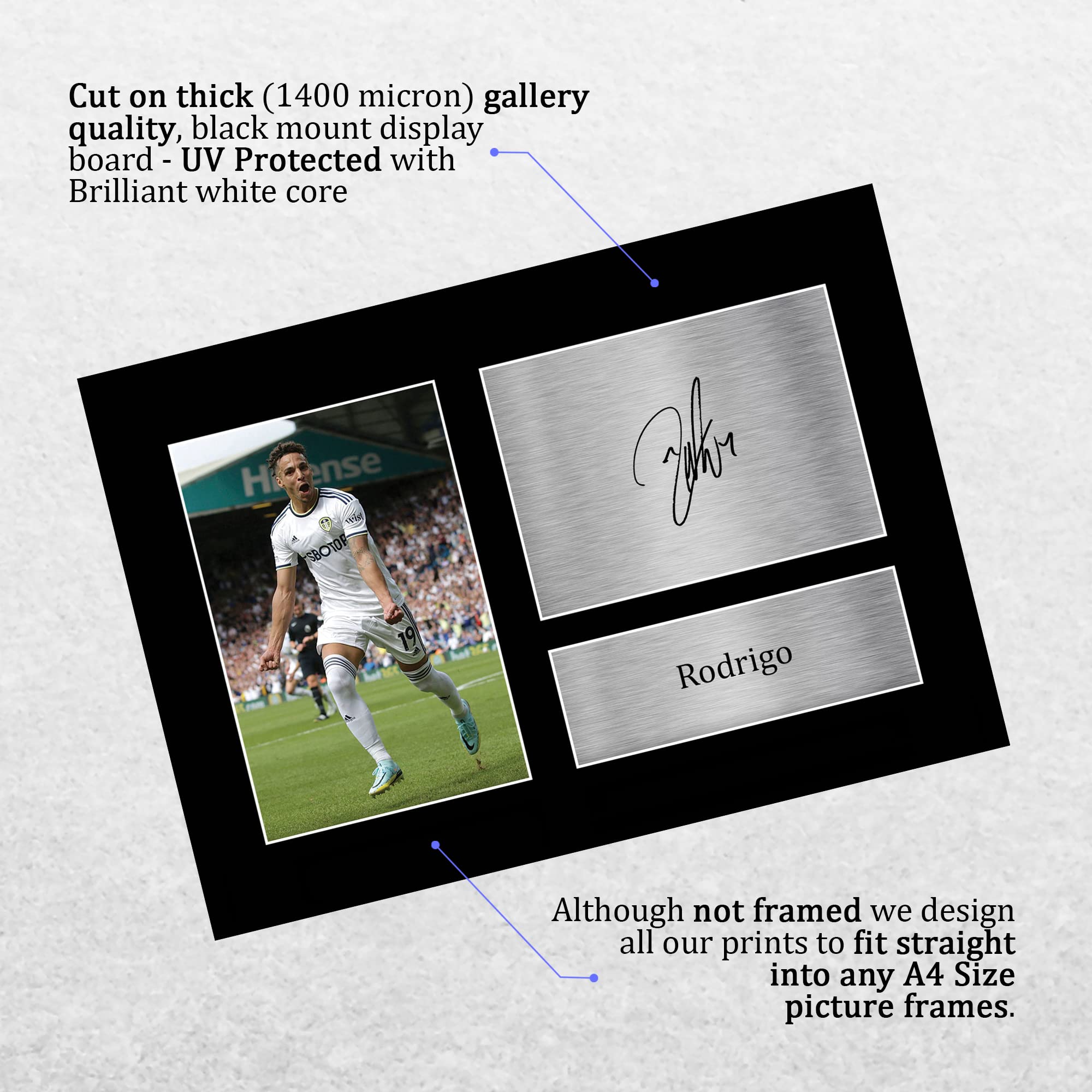 Set Foto Autografate Leeds United - Stampe Firmate In Bulk