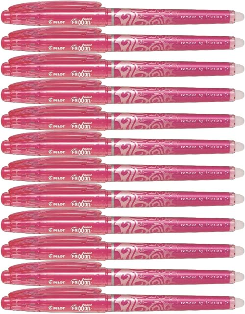 Pilot Frixion Point Erasable Rollerball 0.5 mm - Pink, Box of 12