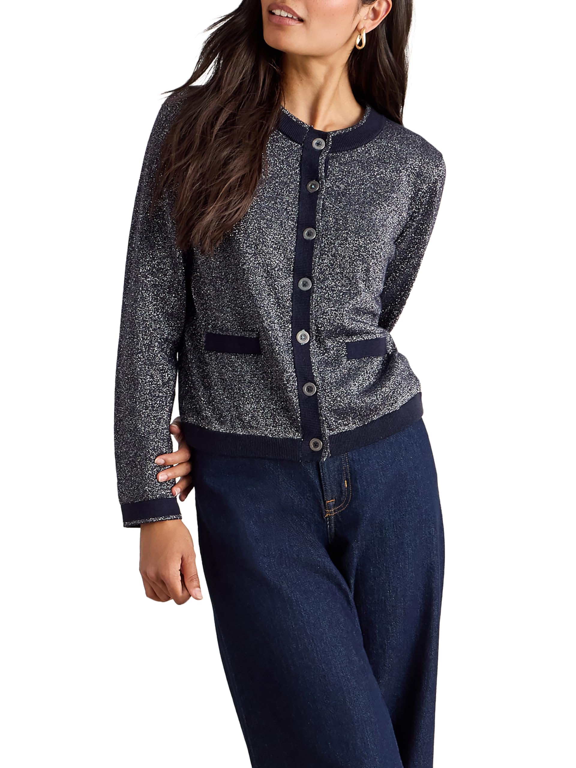 White Stuff Damen Charlotte Sparkle Cardigan Sweater (1er Pack)
