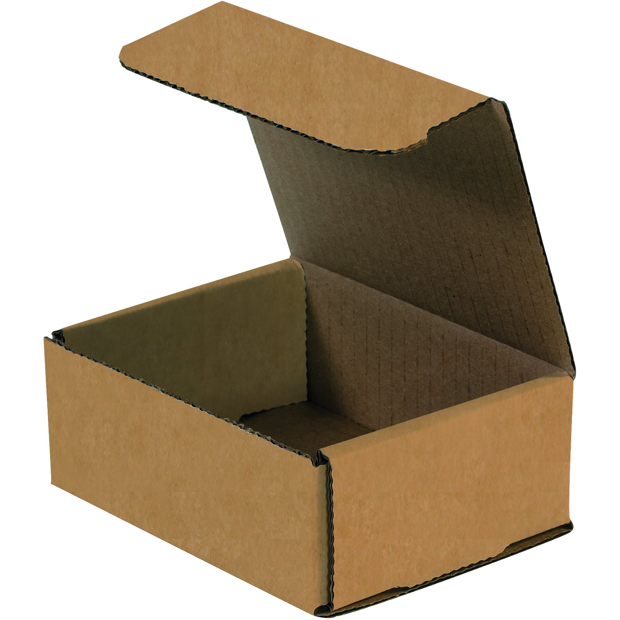 Boxes Fast BFM542K Corrugated Cardboard Mailers, 5 x 4 x 2 Inches, Tuck Top One-Piece, Die-Cut Shipping Cartons, Small Brown Kraft Mailing Boxes (Pack