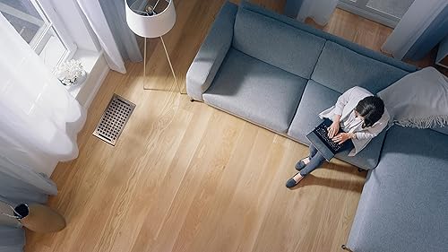 Miniatura 10 de Madelyn Carter Cubierta de ventilación de estilo artesanal contemporáneo, interior de acero fundido sólido, controla el flujo de aire, 4 x 10