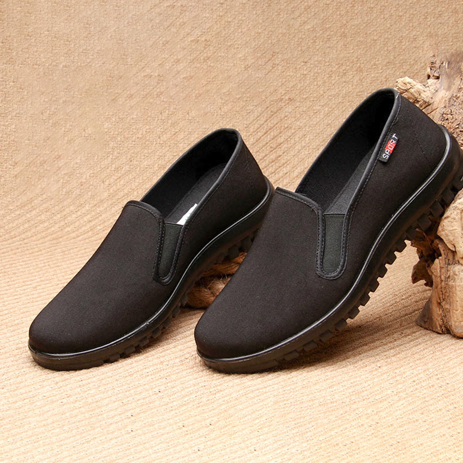 Zapatillas Chinas Kung Fu Lona Artes Marciales,Artes Marciales Zapatos,Kung Fu Tai Chi Zapatos Artes Marciales,Tradicional Hecho a Mano,para Artes Marciales,Tai Chi,Wing Chun,Negro