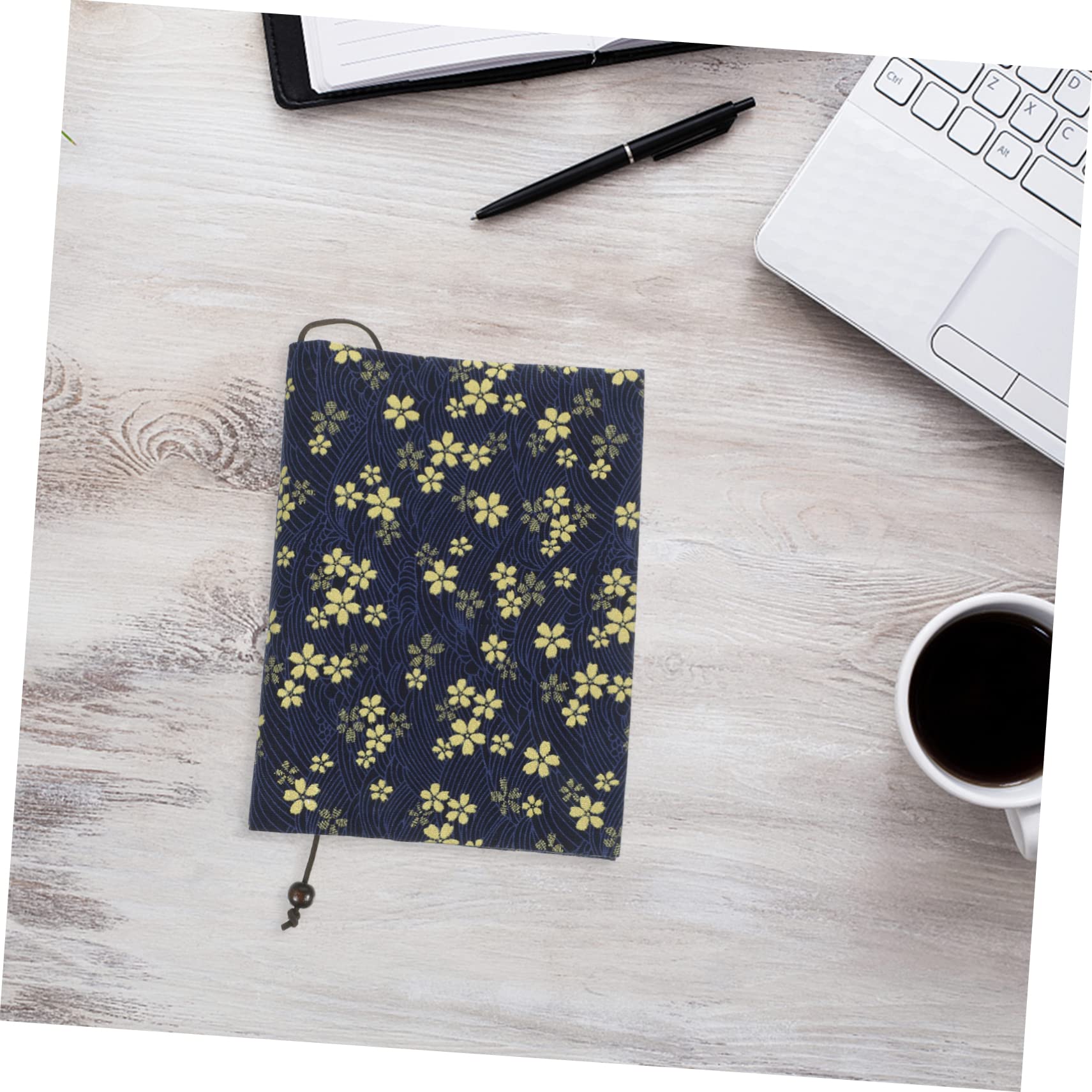 4 Pièces couverture de livre en tissu fait main couvertures de livre de taille a5 cahiers a5 bookcase protège cahier couverture de livre lavable toile de livre pour la reliure Navy