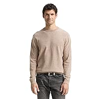 TOM TAILOR 1047570 Pullover, 39418-brown Offwhite Twotone