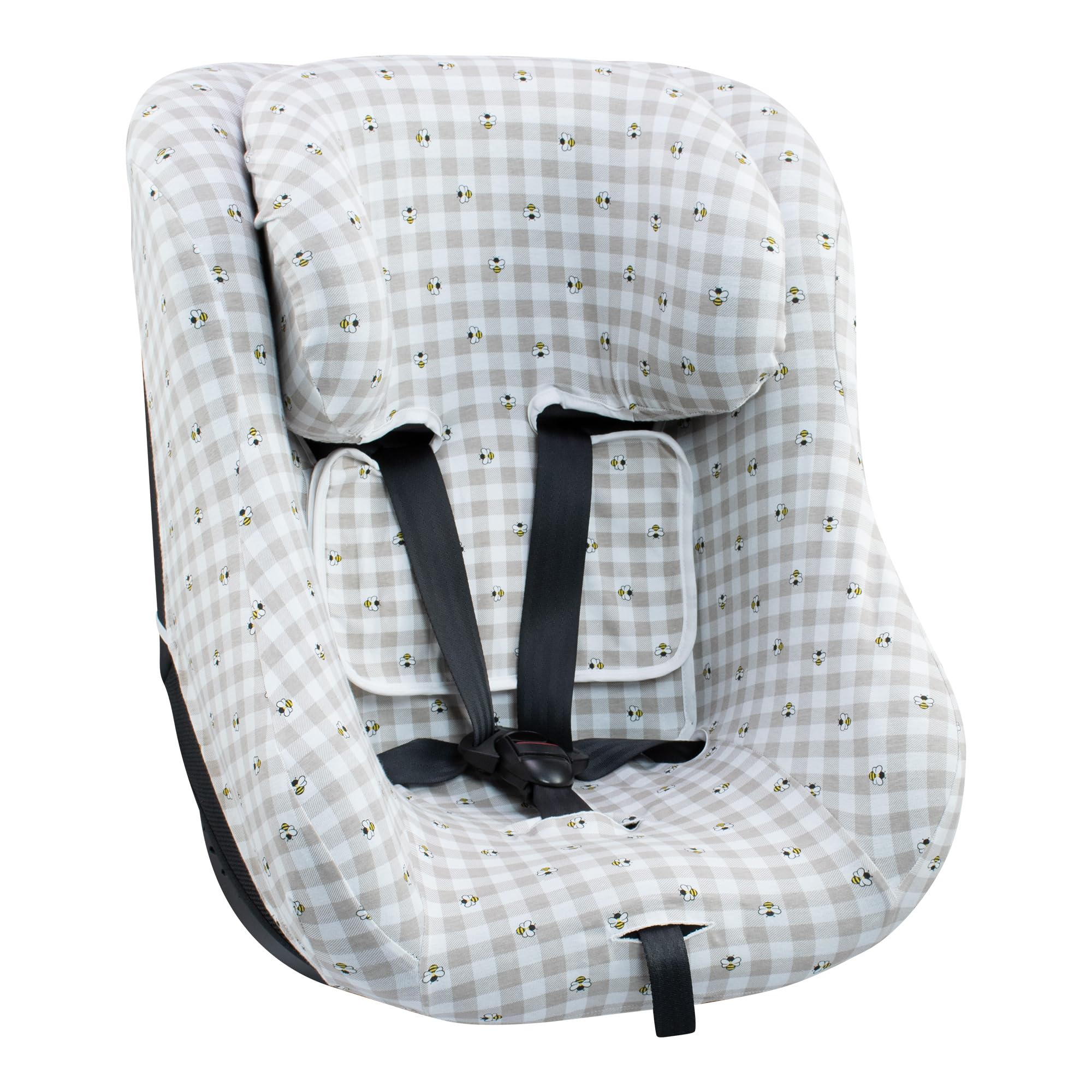JYOKO Kids Funda de algodón Compatible con Joie Spin 360 y Nuna Rebl (Picnic Vichy)