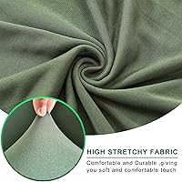 Vista 2 de Funda para silla de club, 2 piezas, color sólido, suave, elástica, redonda, para silla, protector de muebles para sala de estar, hotel, mostrador