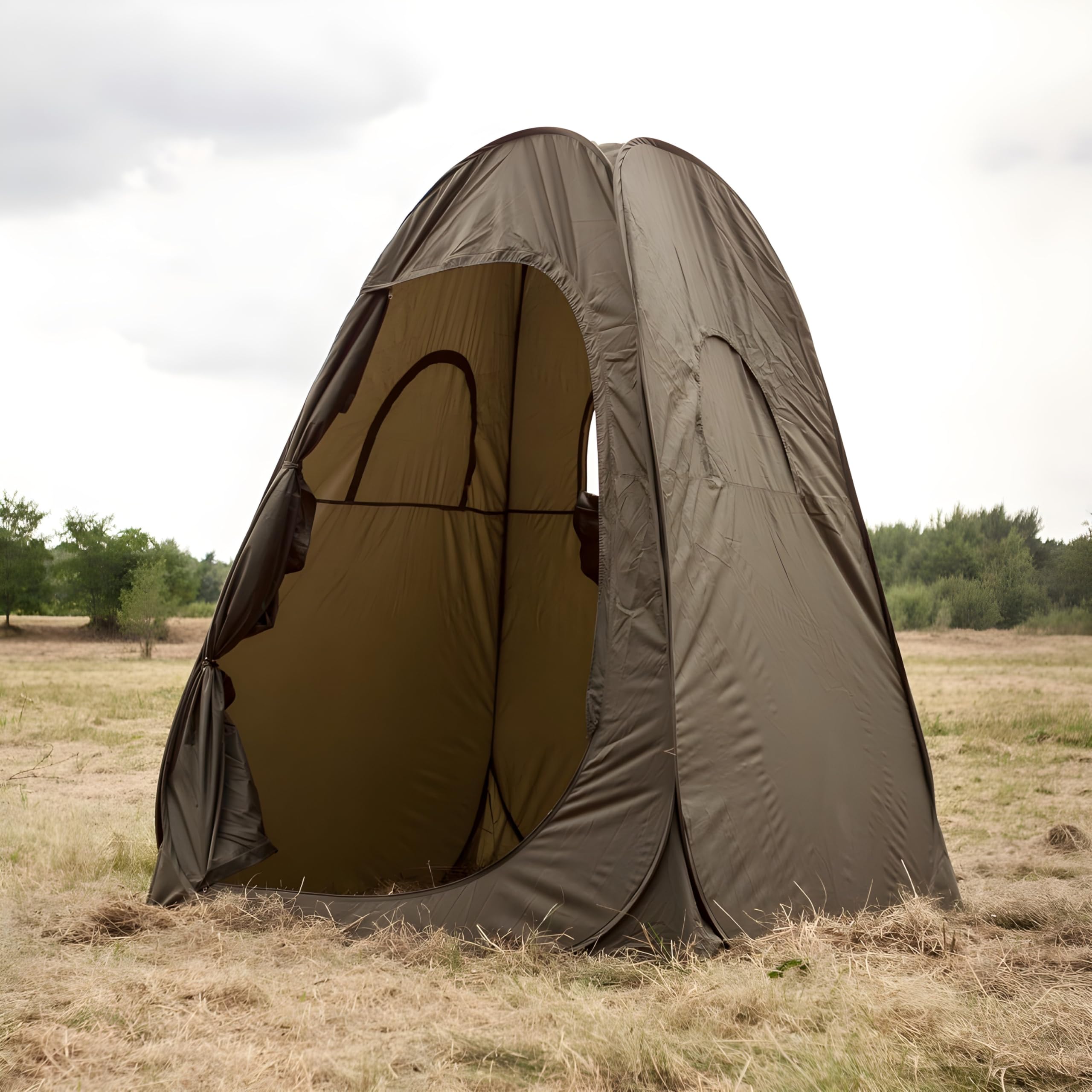 Lucx Pop-Up Angelzelt & Jagdzelt - Sekundenzelt für 1-2 Personen, wasserdicht (5.000 mm), 200x150x150 cm, inkl. Tragetasche & Heringen
