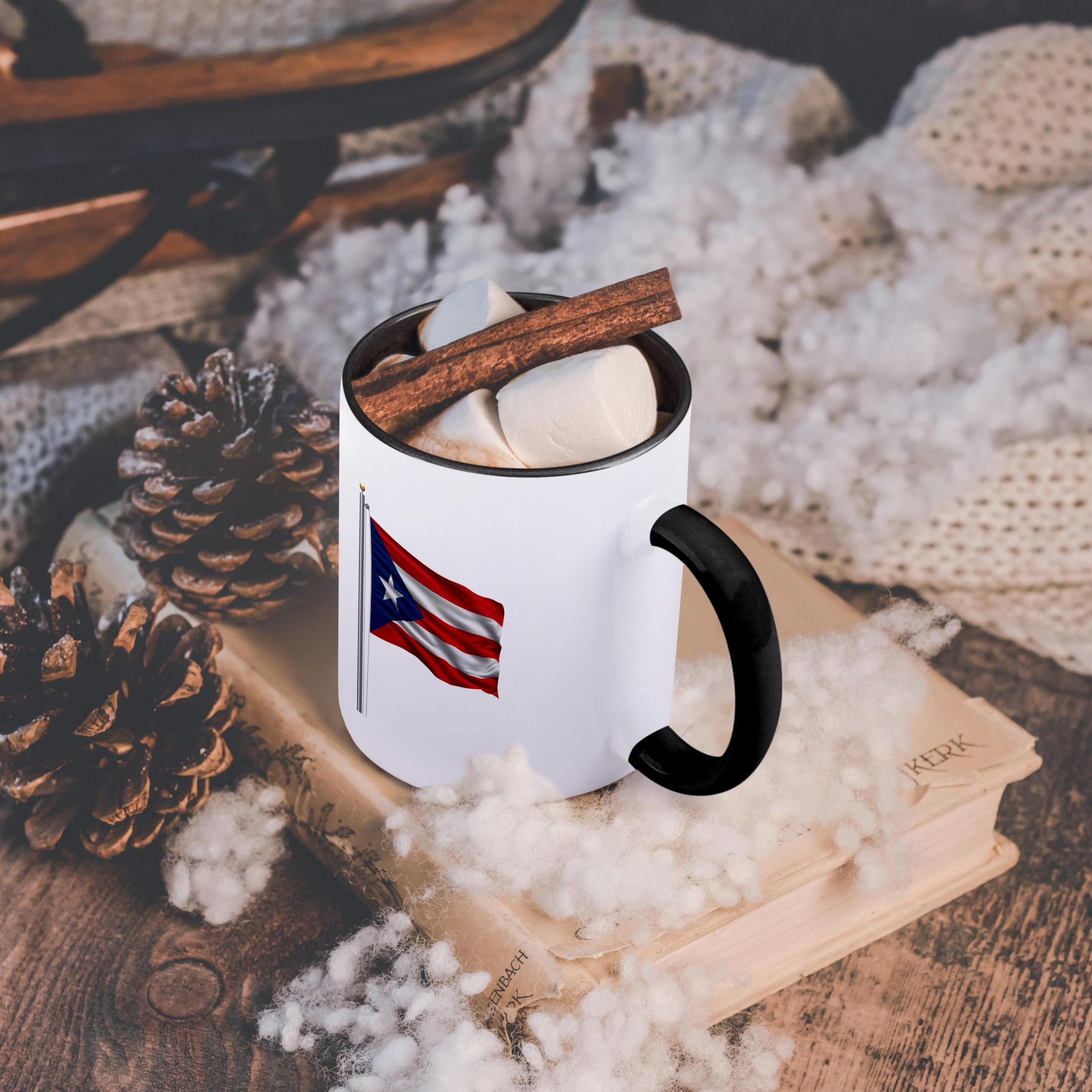 Lotacy Puerto Rico Flag & Symbols Ceramic Mug – 11oz Gift For Boricua, Born & Raised In PR Souvenir - View #4