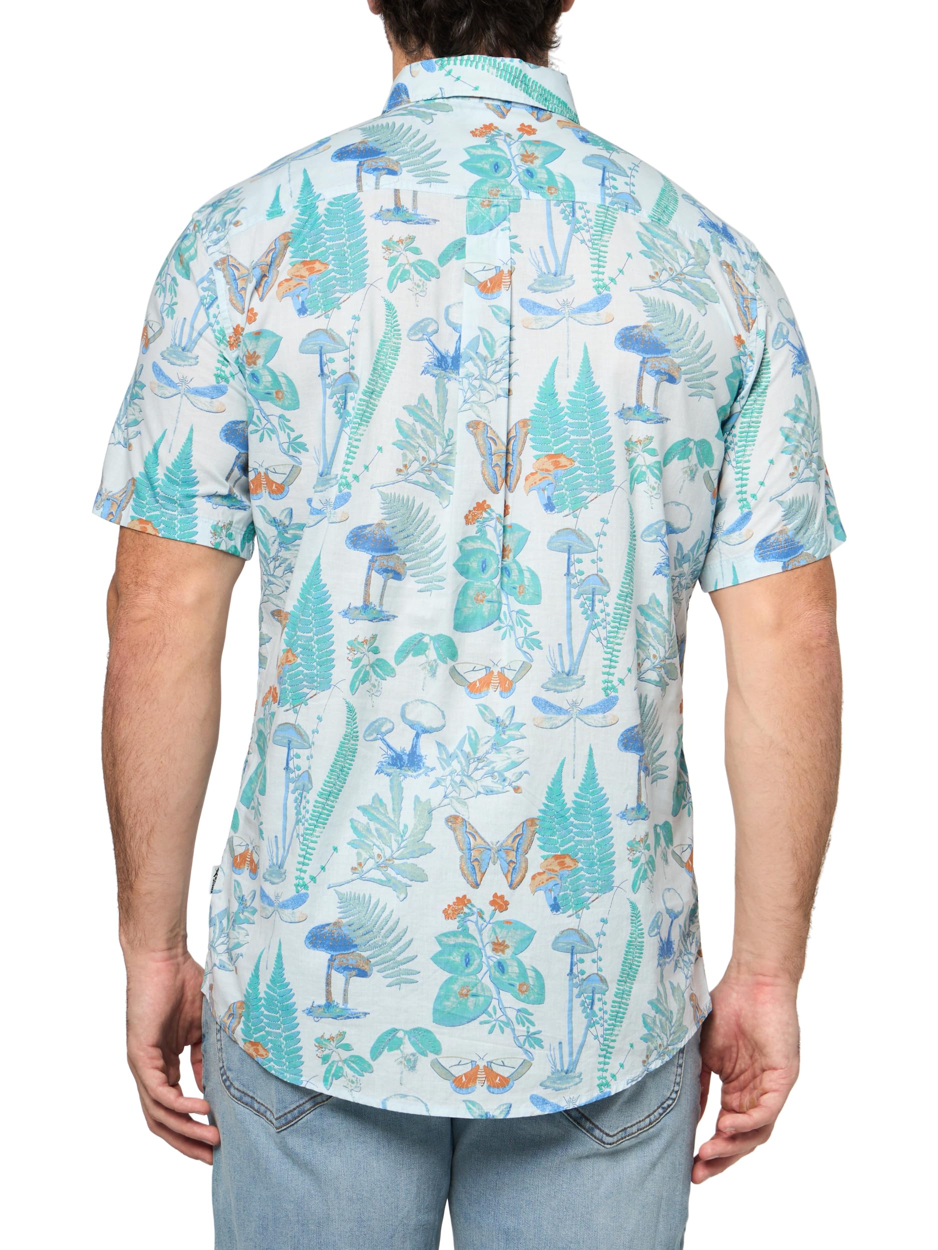 Eddie Bauer Eddie Bauer Printed Baja Shirt Camicia a Maniche Corte Baja Stampata Uomo