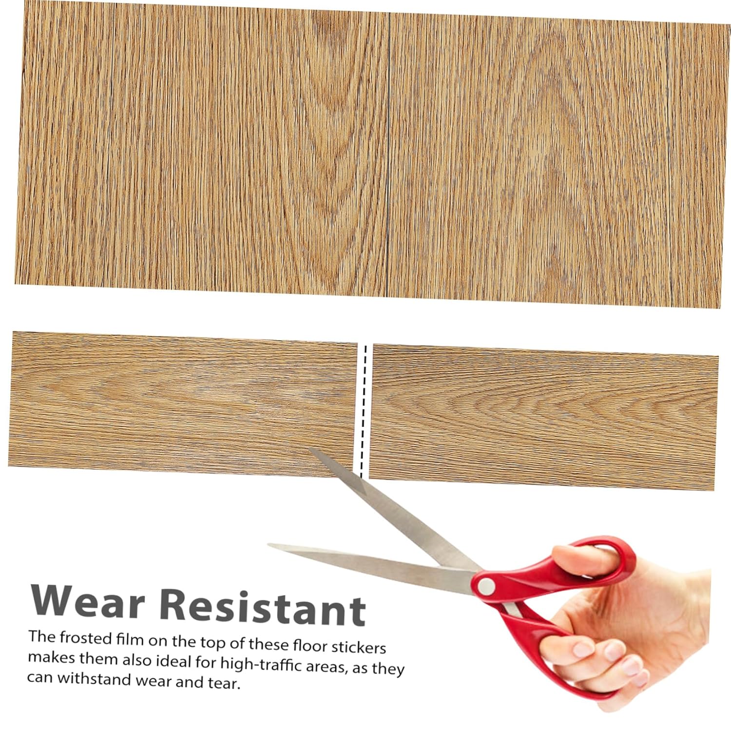 Gadpiparty 36Pcs Vinyl Floor Stickers Self Adhesive Wood Grain Floor Tiles Easy to Install and Maintain Peel and Stick Flooring for Home M²