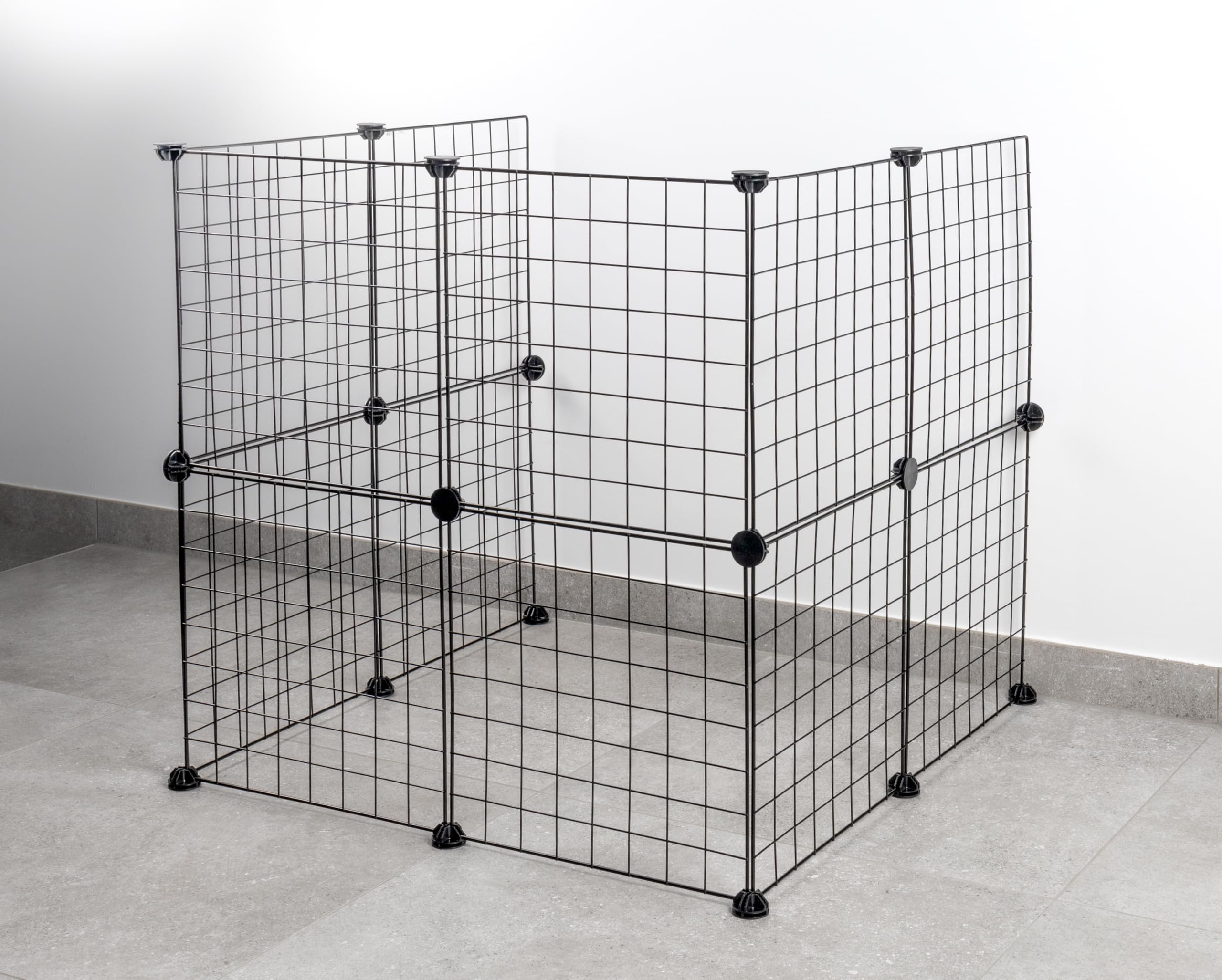 ENCLOS MODULAIRE Peter Noir 12 Panneaux 140x70x35CM