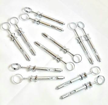 Premium German Stainless -Dental Aspirating Syringe 1.8ML Dental Instruments (Set of 12 Each)... (Dental Syringe A-Type ( Set of 12 ))