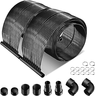 TANGZON 3/6x0.75m Solar Pool Heater, 2PCS Polyethylene Swimming Pool Heating Panels with Accessories, Inground/Above Ground Pool Warmer Equipment for 12900/25800L Water Capacity (6x0.75m)