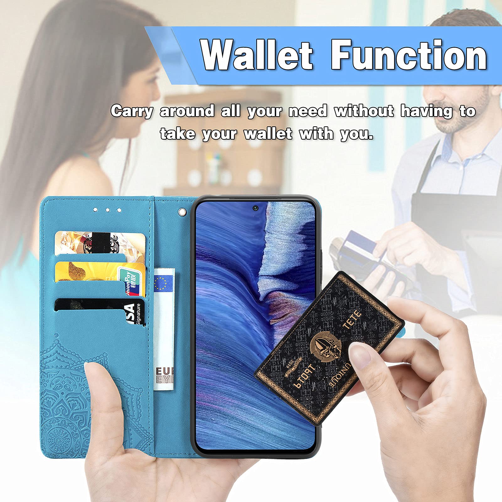 KOUYI Cover per Xiaomi Redmi 5 Plus/Redmi Note 5, Custodia Portafoglio,Cover Libro,Pelle Flip/Folio Case con [Funzione di Supporto] [3-Scheda Slot] [ Magnetica] Antiurto (Marrone