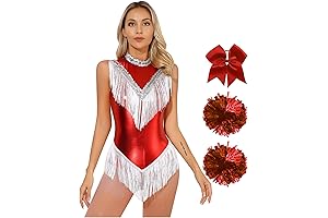 ACSUSS Women's Metallic Cheerleading Costume