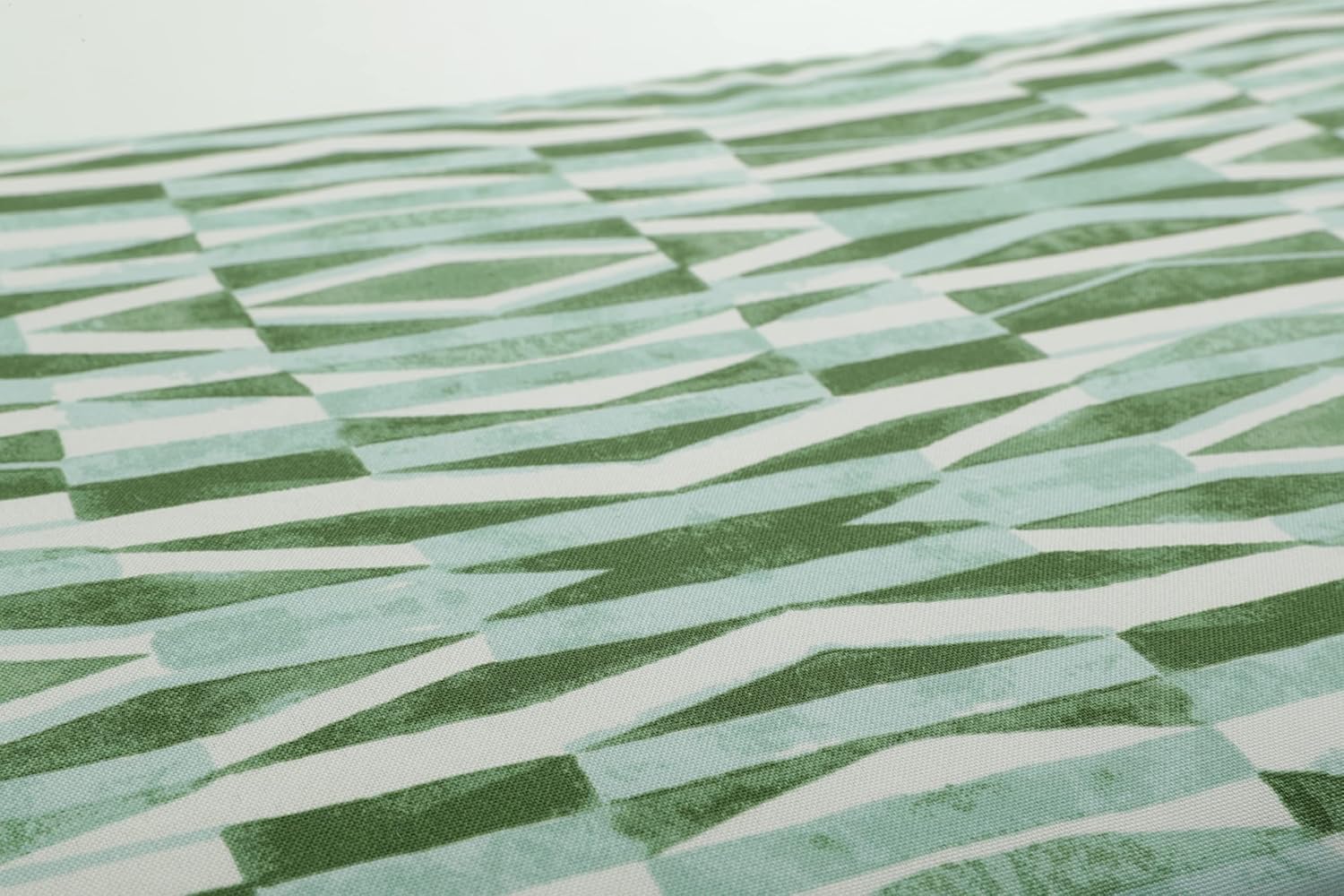 Pillow Perfect Outdoor/Indoor Tufted Seat Cushions, 19" x 19", Green Nevis Waves Aloe 2 Count