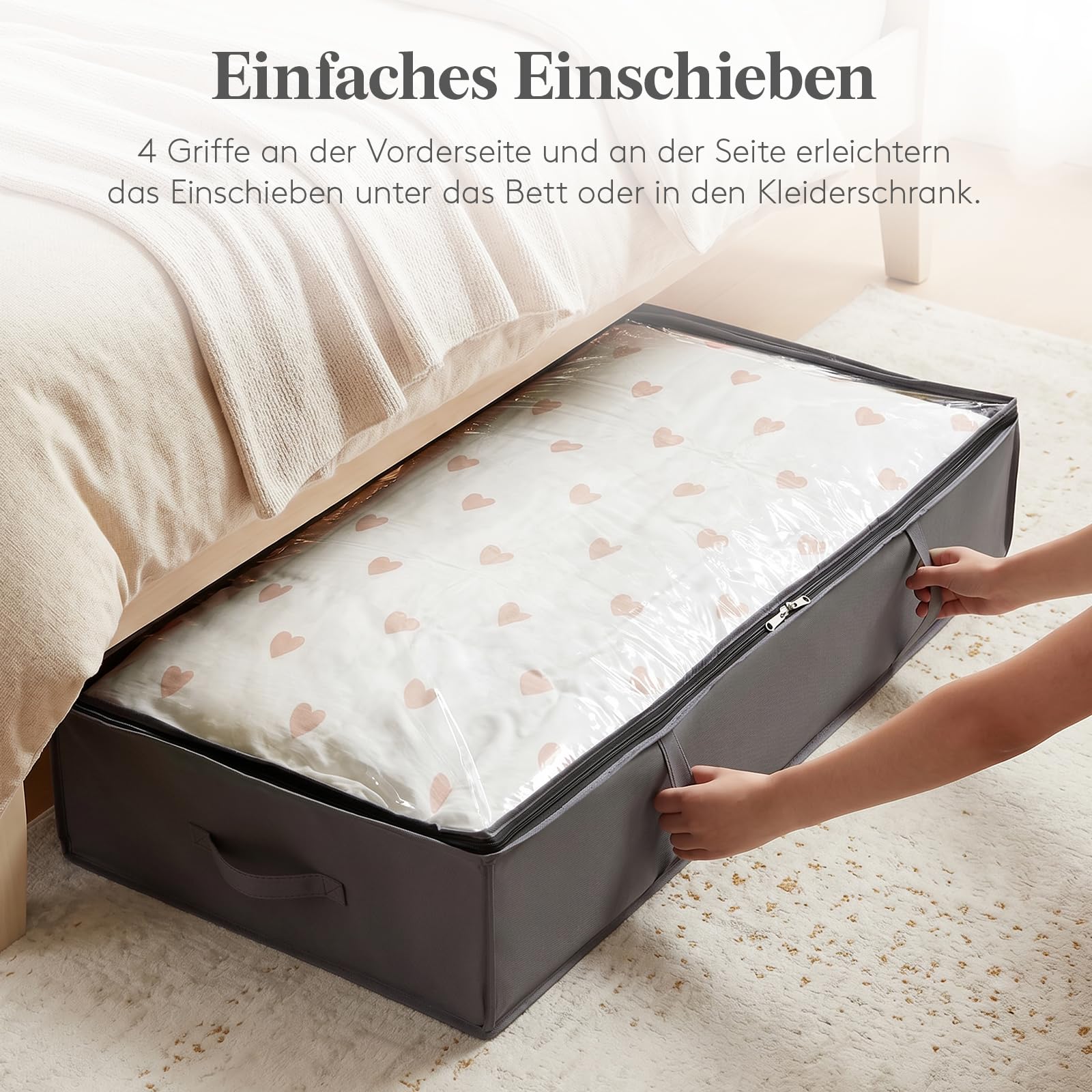 Lifewit 95L Große Aufbewahrungstaschen, 6er Set Umzugstaschen