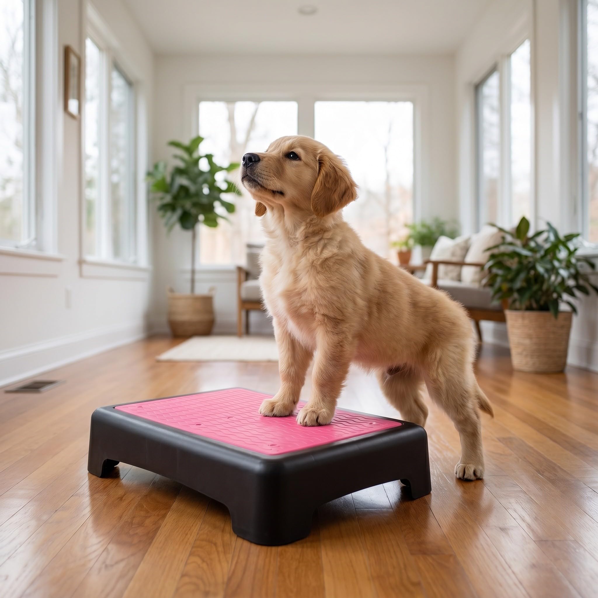 ibasenice Piattaforma per addestramento Cani | Superficie Antiscivolo e Piedini Antiscivolo | Piattaforma Portatile per Agility per Cuccioli | Attrezzatura per l'addestramento di Cani da Caccia di