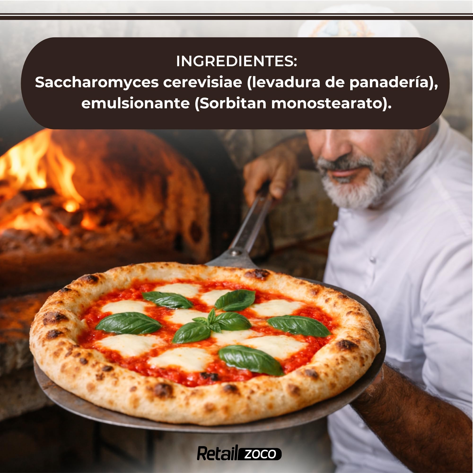 Levadura Seca 100% Italiana 100 gr para Pizzas, Panes y Masas Artesanales