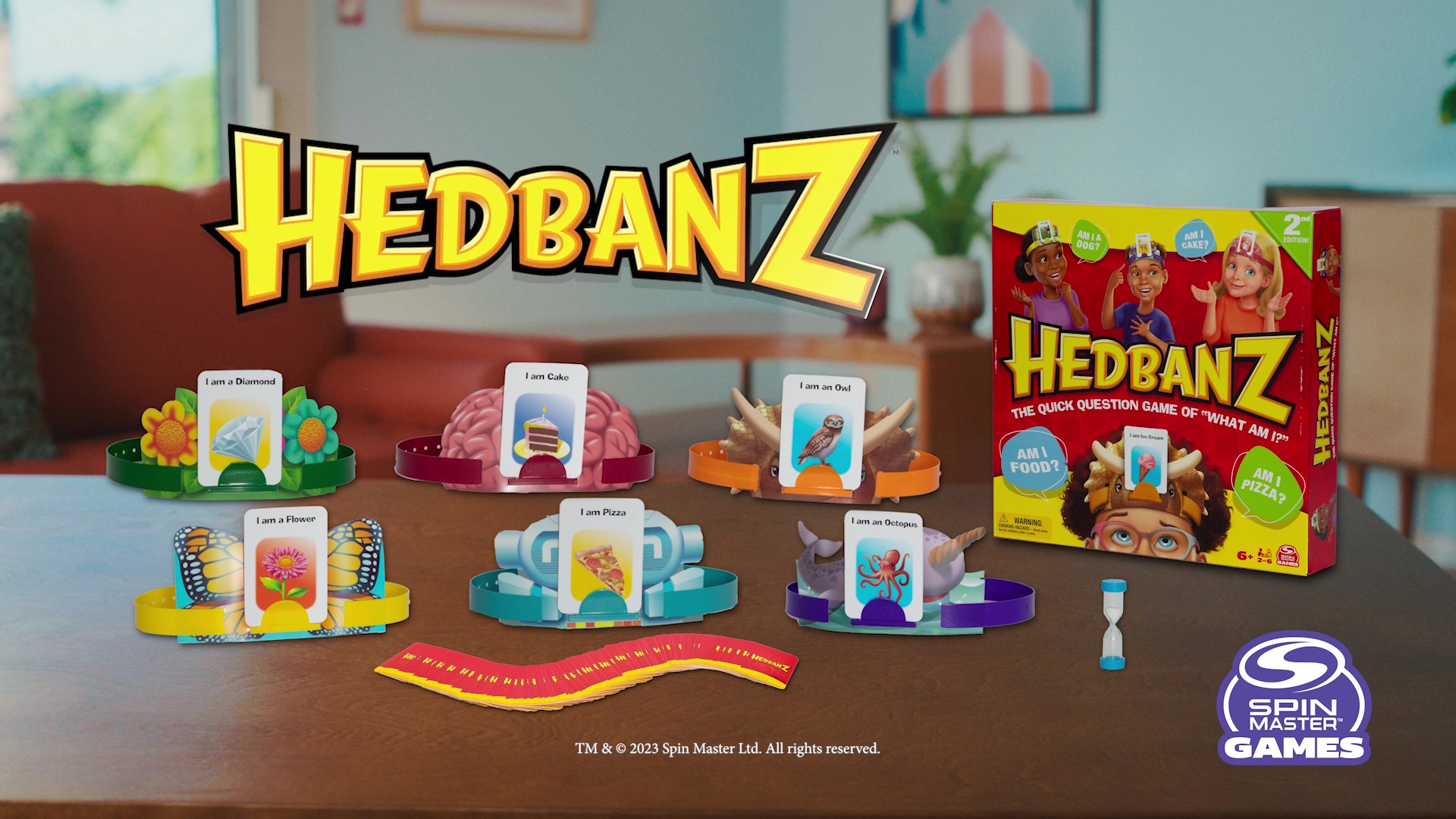 Spin Master Games Hedbanz Family Game | The Quick Question Game of