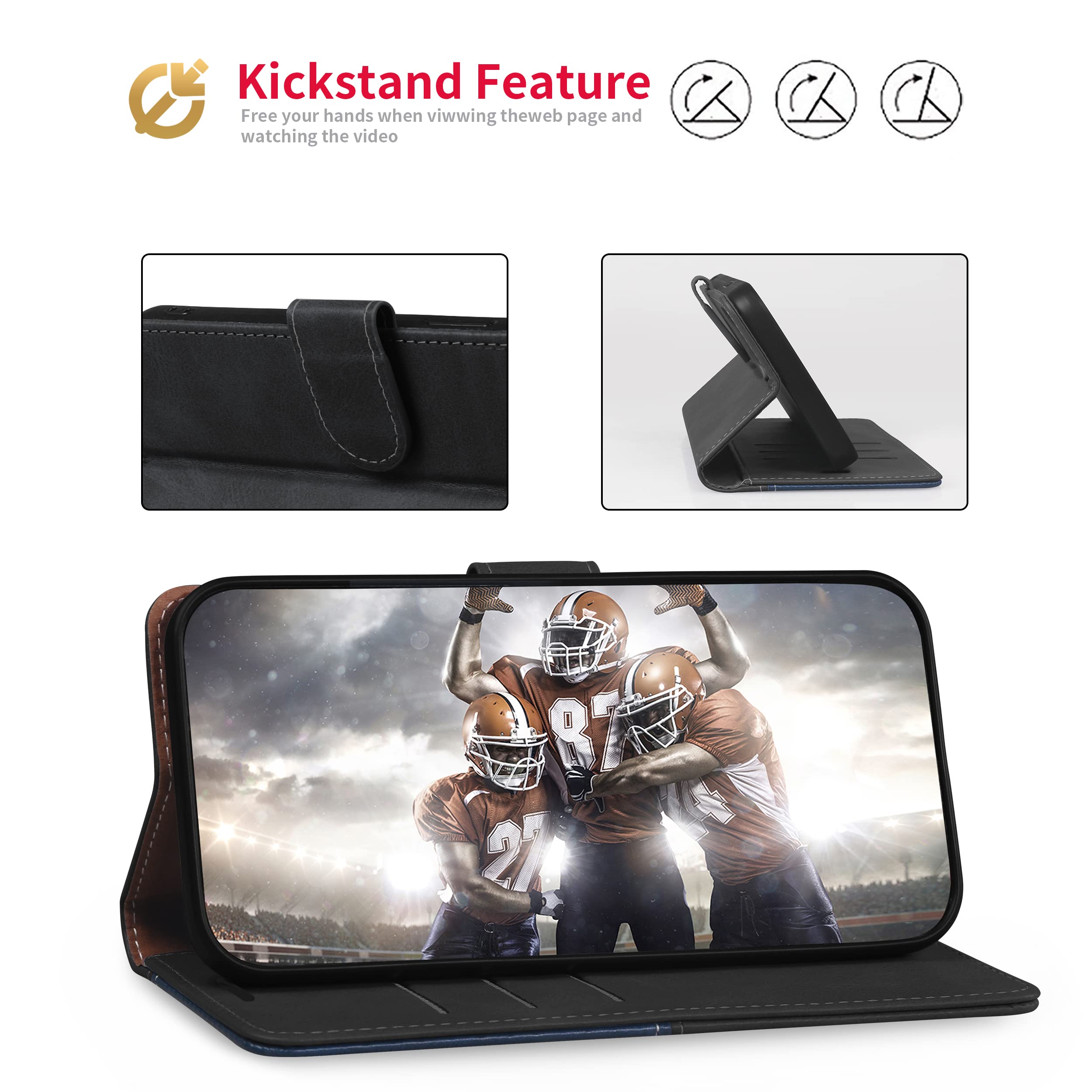 OCASE Funda Tipo Cartera Para Galaxy A54 5G Con Bloqueo RFID, Soporte Para Tarjetas De Crédito